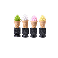 Capuchons de valve de pneu mignons en forme de poussin et de canard - Accessoires de roue colorés en alliage d'aluminium anti-poussière pour voiture, moto et vélo