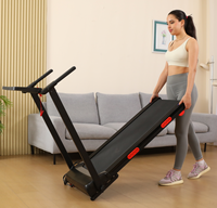 Caminadora Eléctrica Plegable para Debajo del Escritorio con Tablero de Escritorio, Inclinación Manual Ajustable, Máquina para Caminar Portátil y Compacta