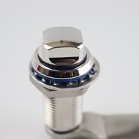 Aisi 316-Cylindre de serrure carré en acier inoxydable étanche IP69K 18mm, verrou de compression quart de tour pour zones hygiéniques