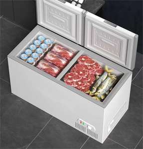 Congelatori a cassone frigo a doppia porta <span class=keywords><strong>orizzontale</strong></span> aperto per gelato e carne - Product Image 4