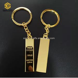 ที่กำหนดเองโลหะน่ารักทอง<span class=keywords><strong>999.9</strong></span> 1ออนซ์ปรับทองแท่งชุบพวงกุญแจ - Product Image 3