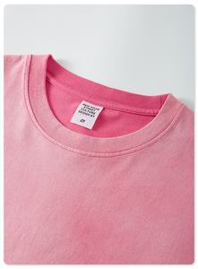 Wholesale 270G Heavyweight 100% Cotton Youth Round Neck Wash Short-sleeved American Street Loose Gradient Trendy Men's T-<b>shirt</b> - Product Image 5