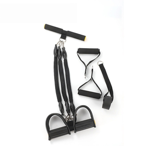 Oferta Destacada: Set de 4 Bandas de Resistencia Antirrotura con Pedales para Ejercicios de Abdominales y Tracción - Product Image 2