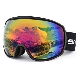 Snow Goggles Supplier Ski Goggles Anti Fog Mirrored OTG Custom Logo Fashion Ski Glasses