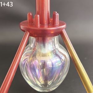 <b>Portable</b> Aluminum Alloy Hookah Glass Base Rocket Shape Shisha Chicha 1 Hose <b>Bar</b> Lounge Party - Product Image 2