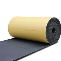 Isolation de tuyaux en mousse de caoutchouc avec feuille d'aluminium autocollante, imperméable, gaine thermique NBR pour distributeur