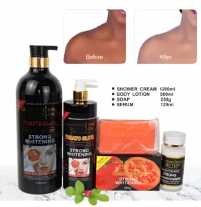 Tomaten Gluta Neue Produkte Konzentrat Starke Aufhellung L-Glotathioe Vitamin C Dark Spot Profession elles Gesichtspflege-Set
