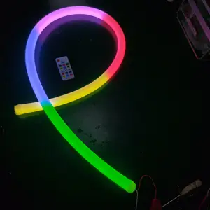 D22/D 25Mm 360 Graden Ip67 Waterdichte Neon Flex Rgb Ronde Buis Neon Strip Licht Voor Decoratie