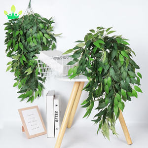 Artificielle Suspendue Saule Laisser Vigne Brindille Soie Pleureur Saule Feuille Italien Ruscus Verdure Maison Jardin Mariage Arc Jungle Décor - Product Image 6