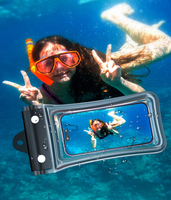 Sac étanche universel pour téléphone portable, housse de protection flottante transparente en PVC pour natation sous-marine