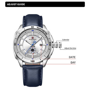 NAVIFORCE 9269 Nuevo Reloj de Pulsera de Cuarzo de Cuero para Hombre, Reloj Deportivo Casual Masculino, Montre Hombre, Relogio - Product Image 5