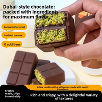 Chocolate Artesanal Exótico de Dubái al Por Mayor, Barra de Chocolate Sólido de Alta Calidad con Sabor a Pistacho