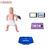 Mannequin de formation en RCP pour nourrissons, écran tactile de 10 pouces, retour d'information intelligent, modèle de réanimation pour les premiers secours des bébés, pour les infirmières