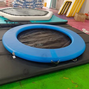 Cina fabbricazione rotondo gonfiabile amaca d'acqua gonfiabile piscina galleggiante lettino in acqua - Product Image 4
