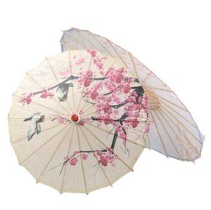 Japanese Chinese <b>Ceiling</b> <b>Decoration</b> Craft Dance Props Parasols Handmade Cloth Umbrella 84cm Diameter Bamboo Cotton Paper - Product Image 4