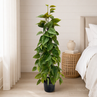Plante artificielle verte en forme de cœur de 120 cm de haut, feuillage réaliste, fausse plante en pot pour villa, hôtel, hall, café