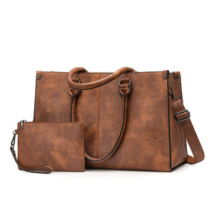 Bolso de Trabajo Retro para Mujer, Bolso de Mano para Portátil de 15.6 Pulgadas, Bolso Casual, Maletín de Oficina, Forro de Nailon Impermeable con Cierre de Cremallera - Product Image 6