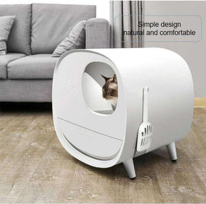 汽车猫砂箱机器人机械大型电子智能猫厕所封闭式一次性自清洁自动猫砂箱 - Product Image 5