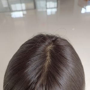 Qingdao Factory <span class=keywords><strong>Natural</strong></span> Black Straight Hair <span class=keywords><strong>Cabello</strong></span> humano ruso Stock Top Lace Peluca judía - Product Image 5