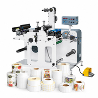 Machine de découpe automatique d'étiquettes avec fonction de refendage et de rejet des déchets, adaptée aux étiquettes en papier adhésif post-pressage