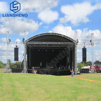 Estructura de Techo Arqueada, Diseño de Domo Curvo, Material de Aleación de Aluminio, Tamaño Personalizado, Estructura de Escenario para Iluminación y Altavoces Line Array