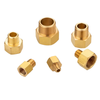 Konektor Pipa Kuningan Hex Nipple BSPP/BSPT/NPT Berulir Pria Wanita untuk Sistem Perpipaan dan Penyediaan Air