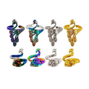 Stricken Diy Nähen Kreuz stich Werkzeuge Häkeln Finger halter Legierung Einstellbar 2 in 1 Ring Fingerhut Garn Faden führung für Mutter - Product Image 3