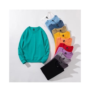 High Quality OEM Unisex Fleece Sweatshirt Custom Logo Cotton Heavy Weight Crew Neck Sweatshirt Men - Product Image 1