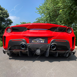 Kit de Carrocería de Fibra de Carbono de Alta Calidad para Ferrari <span class=keywords><strong>488</strong></span> Pista, Kit Modificado con Parachoques Delantero, Faldones Laterales, Lip Trasero y Capó, Nueva Edición - Product Image 4