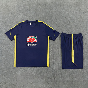 Maillots de football d'été 26/27 Brésil Personnalisés Tenue d'entraînement à manches courtes Col ras du cou Unisexe Respirant Polyester Séchage rapide - Product Image 2