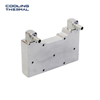 Plaque de refroidissement à eau brasée sous vide personnalisée avec base en cuivre pour solution de refroidissement de puces CPU/GPU de serveur haute puissance