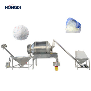 Fully Enclosed <b>Rotary</b> Drum Mixing Line with Conveyor System, Dust-free Powder Blending Plant for Food Spice and Chemical - Product Image 1