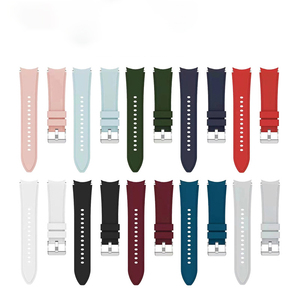 Correas de reloj con correa de silicona de goma deportiva curvada a la moda para Samsung <span class=keywords><strong>Galaxy</strong></span> <span class=keywords><strong>Watch</strong></span> 6 Classic 43mm <span class=keywords><strong>5</strong></span> Pro 40mm 44mm 47mm - Product Image 4