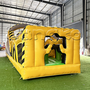 Juegos inflables para parque infantil Castillo de salto inflable Jungle Slide Combo Precio de fábrica Carrera de obstáculos inflable - Product Image 3