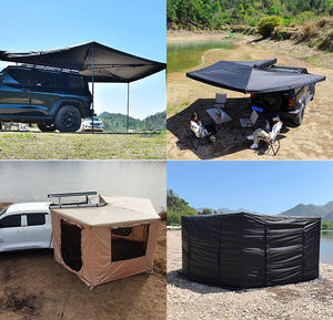 LOGO Özelleştirilebilir 270 Derece Yan Tente 2m 2.5m Yan Tente Çadır Su Geçirmez Araba Tavan Çadırı Kamp İçin 2-4 Kişilik Kapasite - Product Image 4