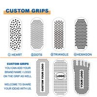 Haute qualité Yoga Gym Sports personnalisé Grip anti-dérapant femmes brodé réformateur Grippy Logo personnalisé Pilates chaussettes