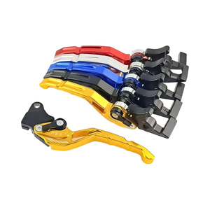 Guidon universel en alliage d'aluminium réglable à 6 vitesses avec freins à disque avant et à tambour arrière, doté d'un levier d'embrayage et d'une klaxon - Product Image 2