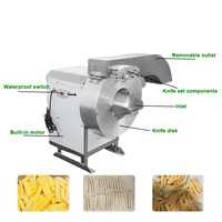 Aardappelen Strip Friet 800Kg Per Uur Zoete Aardappel Snijder Prijs Frietjes Snijmachine