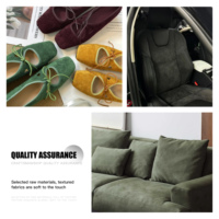 100% Polyester-Wildlederstoff Weiches Handgefühl Komfortabel für Heimtextilien Polstermöbel Sofa-Wildlederstoff