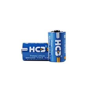 HCB 보빈 타입 비 충전식 셀 14250 3.6v 고 에너지 리튬 Socl2 배터리 12Ah 유틸리티 미터 기본 리튬 배터리