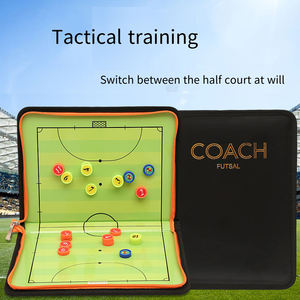 Planche tactique de stratégie de football avec fermeture à glissière et stylo Tableau magnétique de football pliable Planche d'entraînement de football portable pour <span class=keywords><strong>futsal</strong></span> - Product Image 2