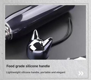 داجي هيدرو 11 أونصة/، زجاجة مياه معزولة مزدوجة الطبقات ، تصميم آذان ثعالب القطط اللطيفة للظهر - Product Image 5