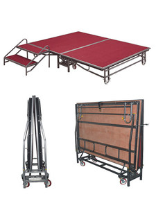 Plateforme de scène pliable SGAIER TRUSS, hauteur réglable, robuste, capacité de charge de 750 kg, pour événements, mariages, concerts, hôtels, spectacles - Product Image 6
