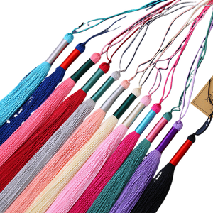 Miyue Pompons à franges de <span class=keywords><strong>25</strong></span> cm de long pour accessoires vestimentaires, à suspendre, pendentifs pour costumes anciens, grande quantité - Product Image 1