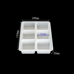 Vassoio per alimenti monouso in plastica con vassoio personalizzato a 6 scomparti - Product Image 2