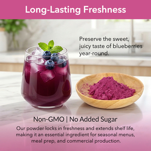 ผงสกัดบลูเบอร์รี่ป่าอบแห้งแบบแช่เยือกแข็ง ออร์แกนิคธรรมชาติ AMULYN ผงน้ำผลไม้บลูเบอร์รี่ แอนโทไซยานิน 5%-25% - Product Image 3