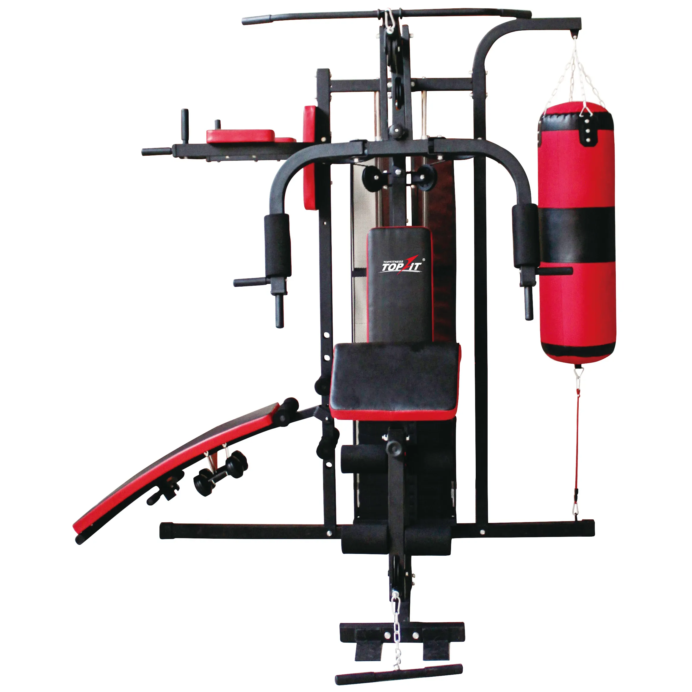 Best Selling Multi Station Home Gym Equipment with Punch Bag