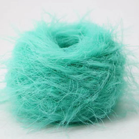 Hochwertige 100% Nylon 4 cm Fancy Nerz Garn Wollgarn gefärbte Häkel arbeit für Flachs trick maschine für Hunde wimpern