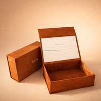 Boîte cadeau magnétique en daim de luxe Kexin, emballage rigide personnalisé avec logo, boîte cadeau pour bijoux