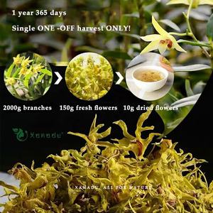 Té de Flores Herbales Chinas Sueltas, Hierbas Valiosas, Tie Pi Shi Hu, Dendrobium Officinale, Flores Secas Naturales de Orquídea - Product Image 2